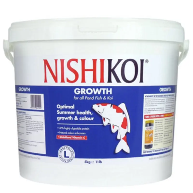 Nishikoi Growth Complete Food For Koi And Pond Fish - Pellets - 5Kg Large