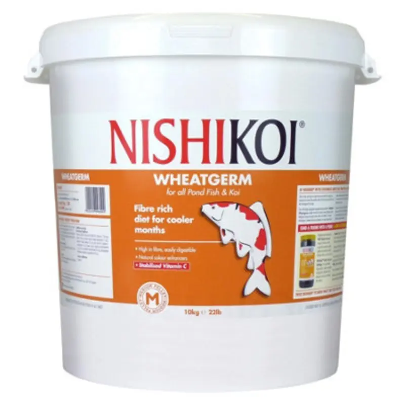 Nishikoi Wheatgerm Complete Food For Koi And Pond Fish - Pellets - 10Kg Medium