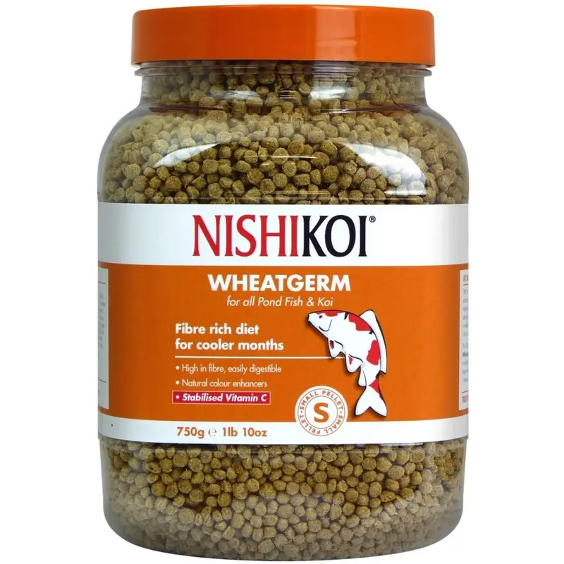 Nishikoi Wheatgerm Complete Food For Koi And Pond Fish - Pellets - 750G Small