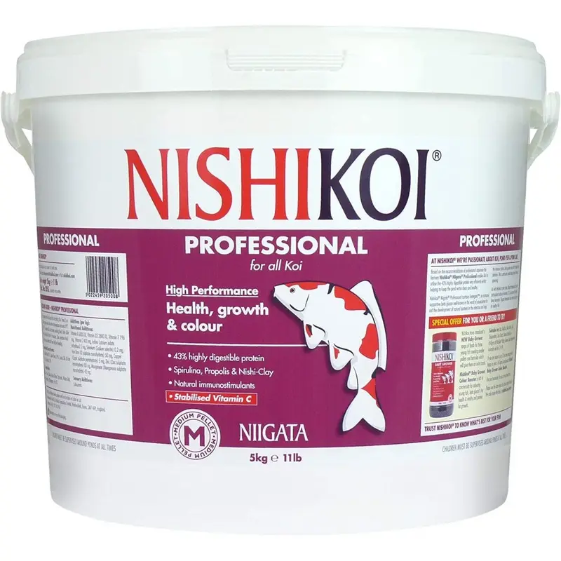 Nishikoi Niigata Professional Food For All Koi Carp Pellets - 5Kg Medium