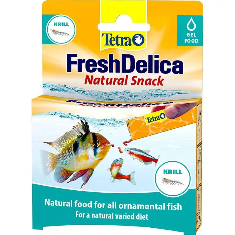 Tetra Fresh Delica Krill 16x3g Tropical Food Suppliment Gel Aquarium Tank