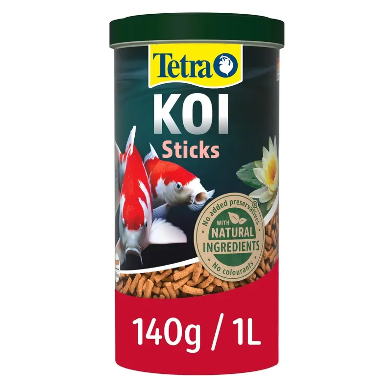 Tetra Koi Pond Fish Food Sticks 140g - biologically balanced for koi fish
