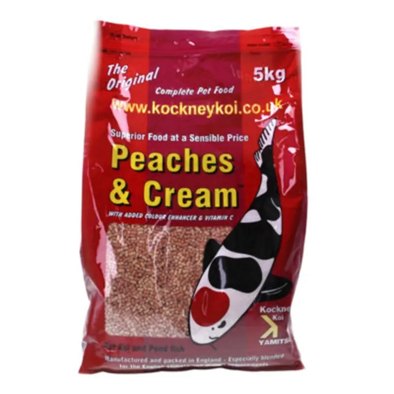 B&Q Yamitsu Kockney Koi Peaches & 5Kg Fish Food Stick Pond Cream