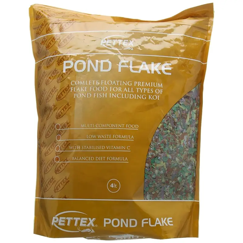 Pettex Complete Pond Flakes Fish Food, 4 Litre, multi