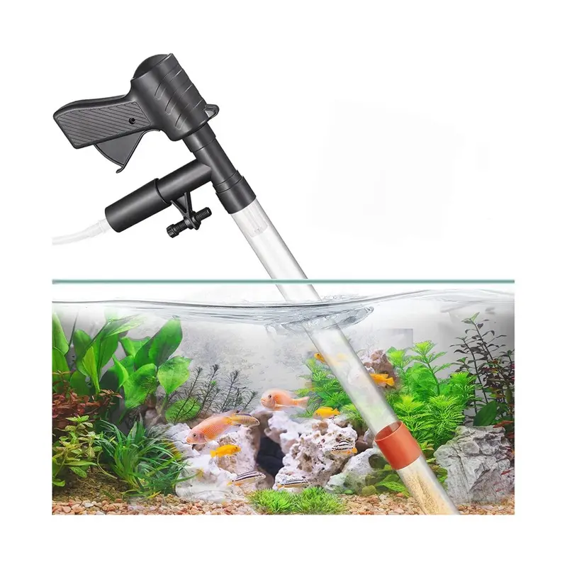 Zeuxo Upgraded Fish Tank Cleaner, Vacuum Siphon Water Change Cleaning Kit