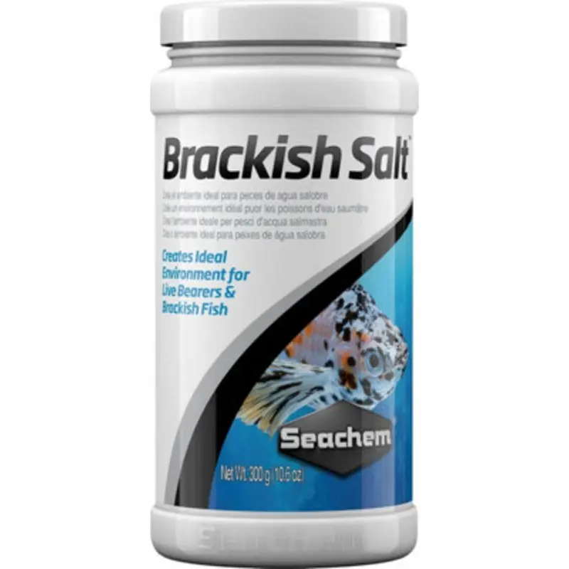 Seachem Brackish Salt Aquarium Fish Tank Remineraliser Minaral Support 300G
