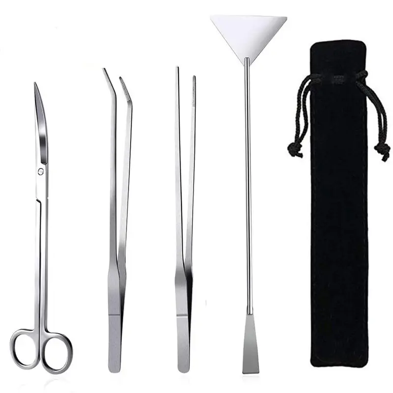 Vuist Fistoy Aquarium Aquascaping Tool Long Tweezers Scissors Spatula 4 In 4In