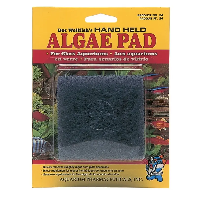 Api Fishcare Handheld Algae Scrubbing Pad For Glass Fish Tanks