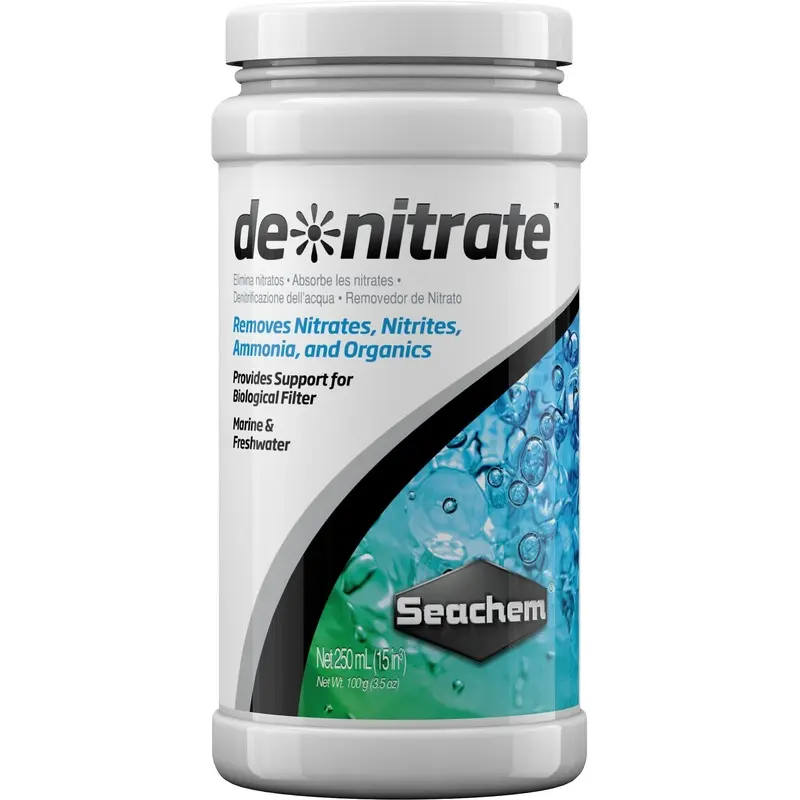 Seachem De Nitrate Remover, 250 ml,gray