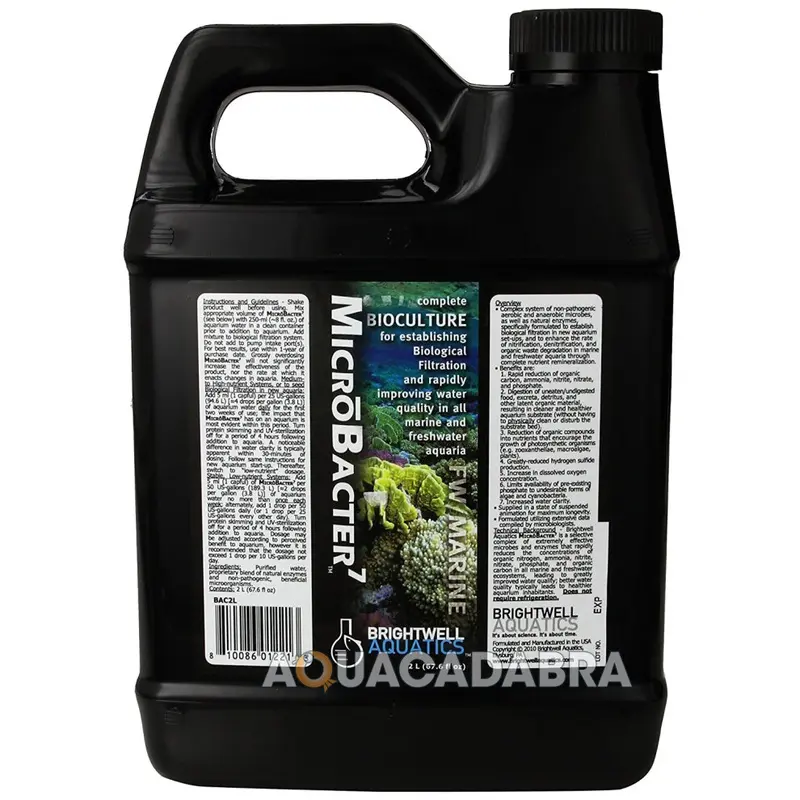 Brightwell (2L) Microbacter 7 Bioculture Bio Filtration Water Aquarium Fish Tank 2L