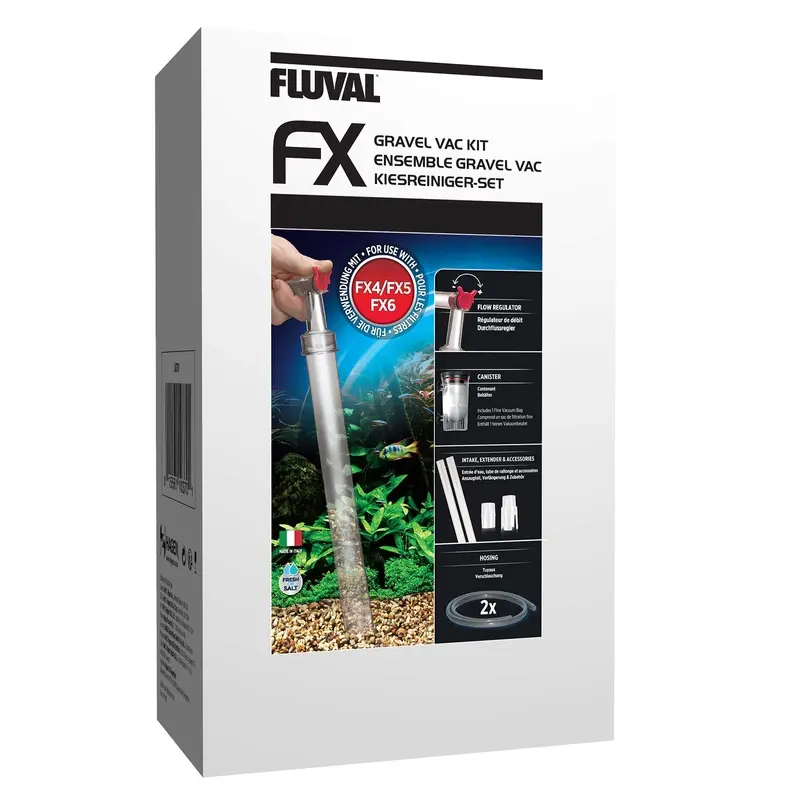 Fluval FX Gravel Cleaner Kit,Black