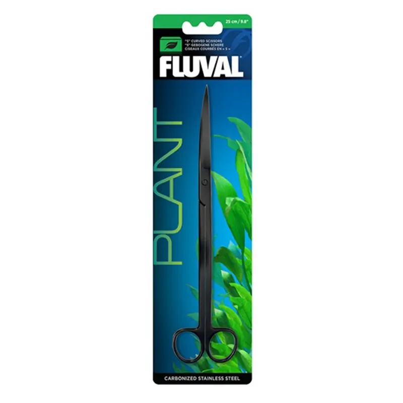 Fluval Plant ""S"" Curved Steel Scissors 25cm (9.8in) Aquarium Plant Aquascaping
