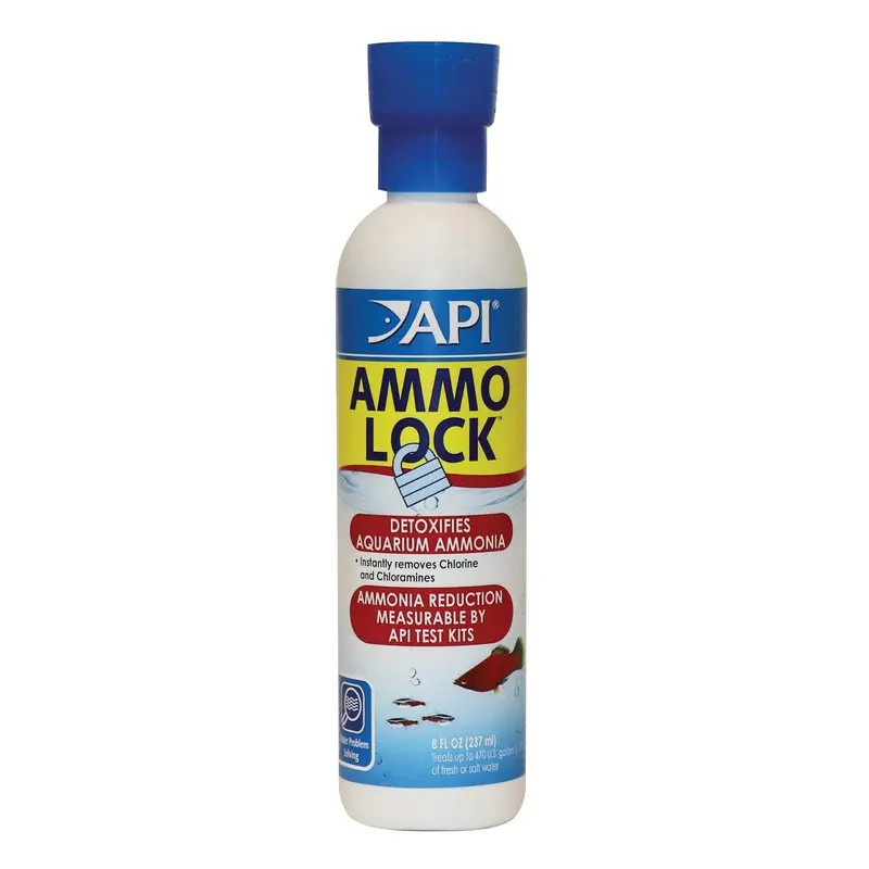 API AMMO-LOCK Freshwater and Saltwater Aquarium Ammonia Detoxifier 237 ml Bottle