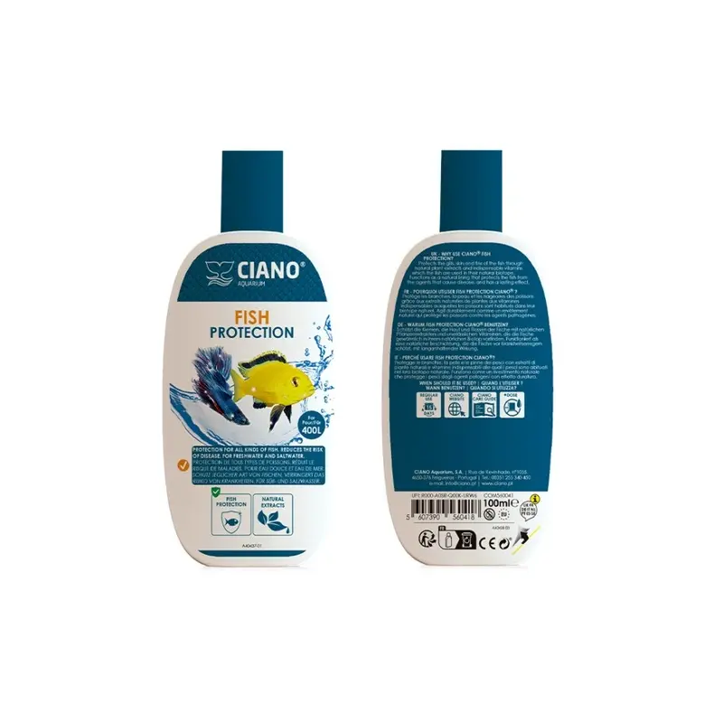 Ciano Fish Protection 100ml Protects Gill Skin Fin Aquarium Fish Tank Treatment