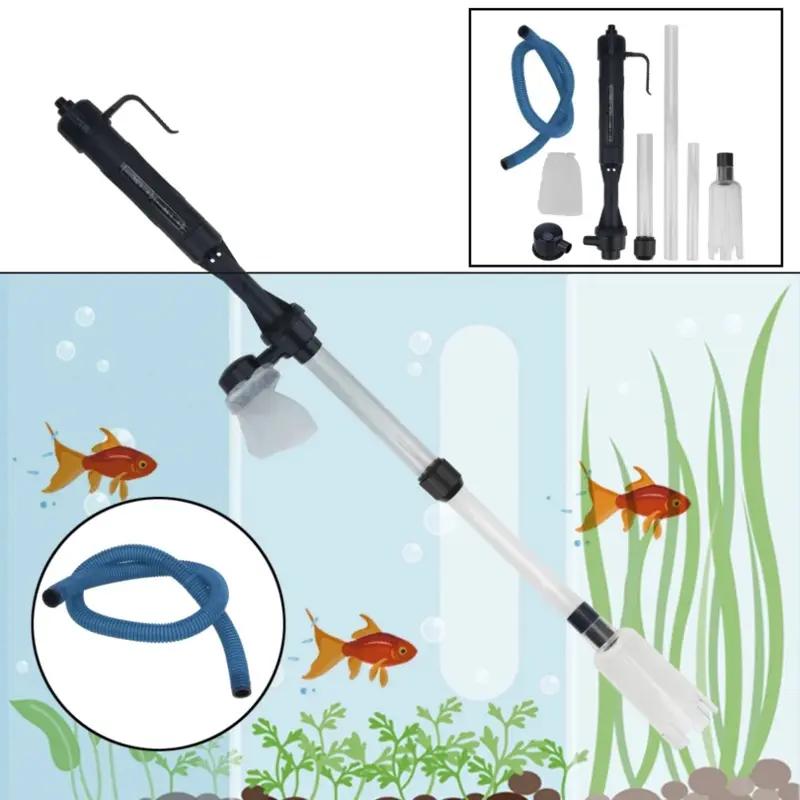 Nsf Aquarium Fish Tank Pipe Vacuum Suction Filter Cleaner Tool
