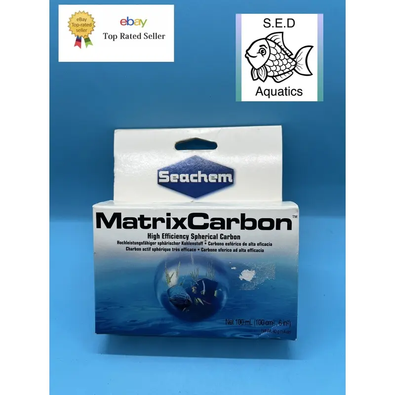 Seachem Matrix Carbon Filter Media Chemical Mechanical Aquarium Fish Tank 100ml