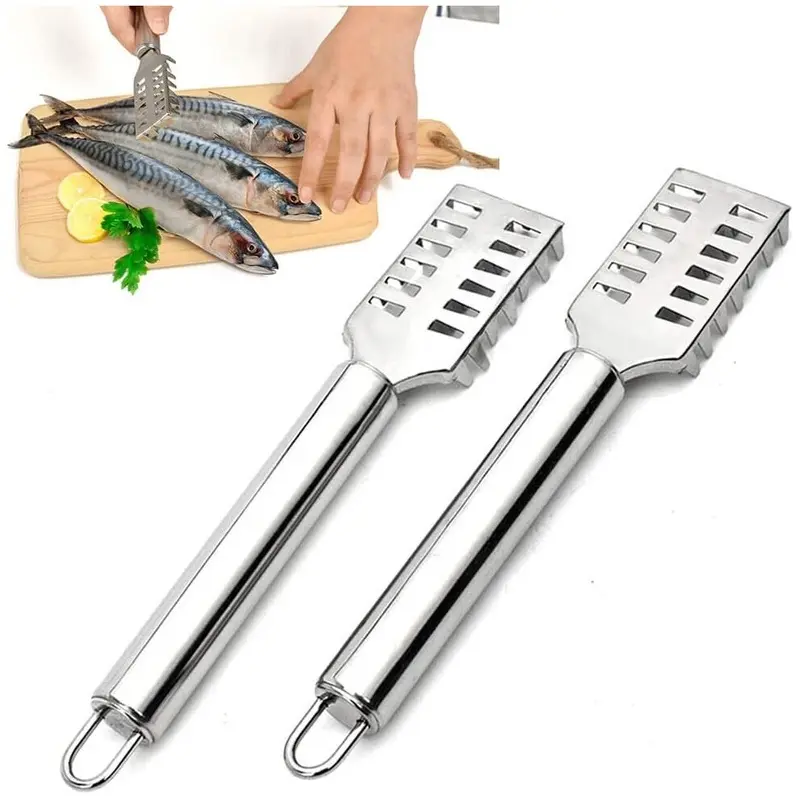 Gopatriot Memory Pack Fish Scale Brush Stainless Steel Fish Scale Remover Size 2