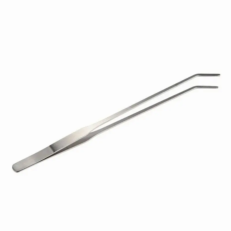 Multicoloured Aquarium Fish Tank Live Plants Curved Tweezers Cutting Stainless Steel