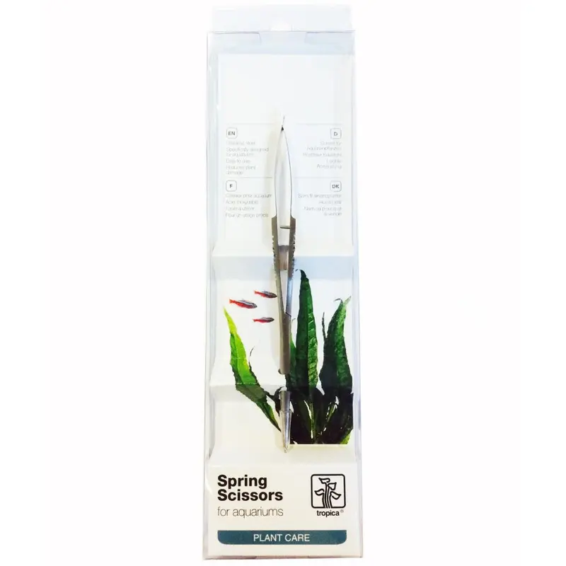 Tropica Spring Scissors For Aquascaping & Trimming Plants - High Quality - 15Cm