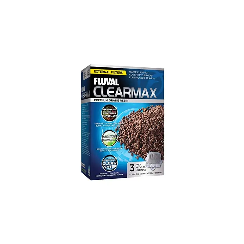 Fluval Clear Max Phosphate Remover 300G - 3 X 100G - Treats 3 X 100L Extra Large