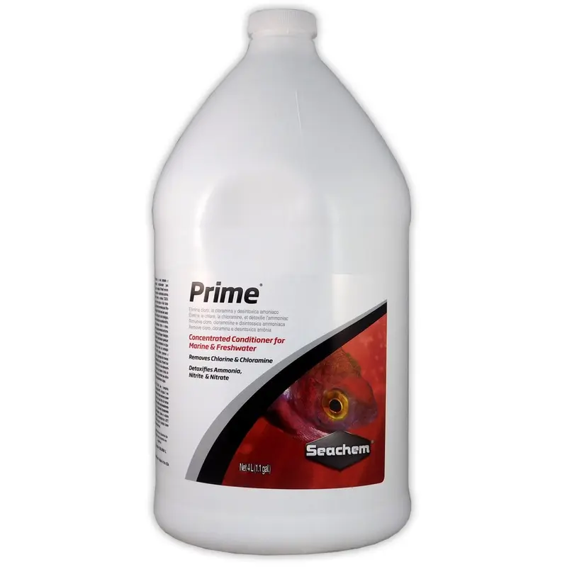Seachem (4L) Prime Dechlorinator Ammonia Nitrite Nitrate Remover Aquarium Fish Tank 4L