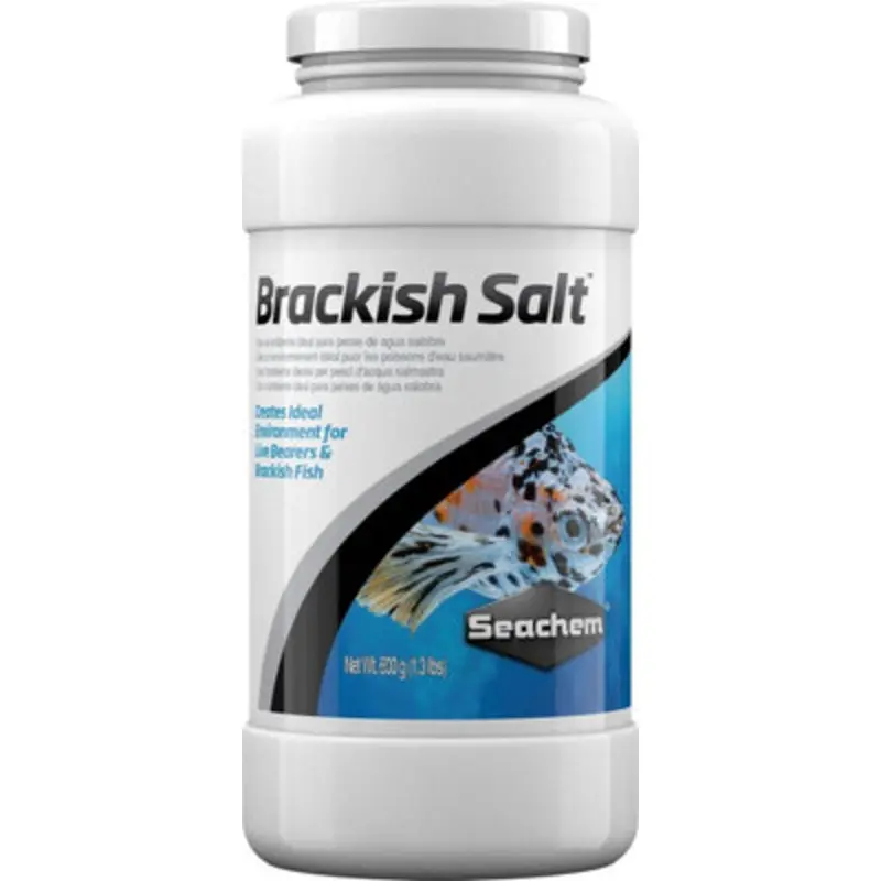 Seachem Brackish Salt Aquarium Fish Tank Remineraliser Minaral Support 600G