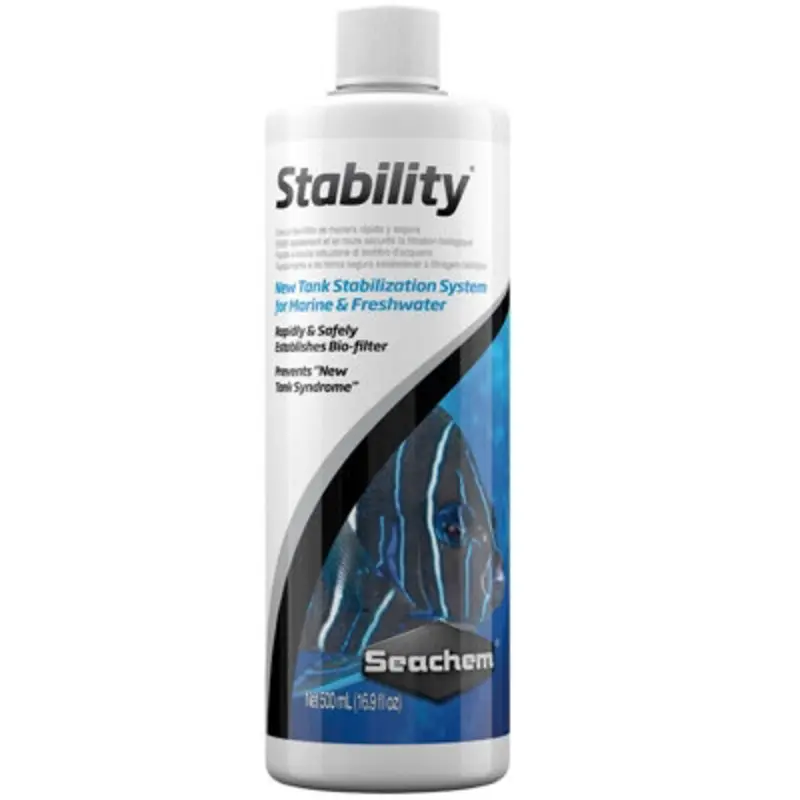 Seachem Stability Establish Biofilter Bacteria Water Safe Aquarium Fish Tank 500Ml