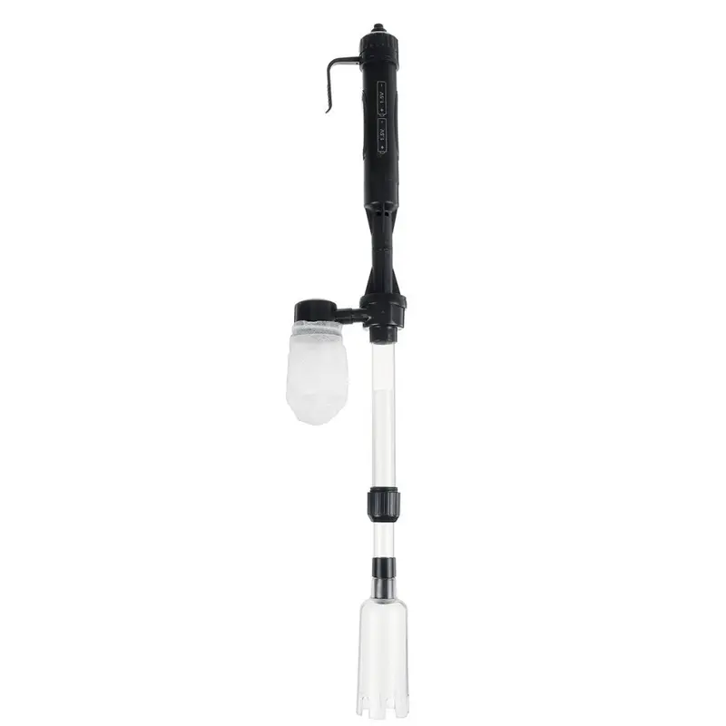 Electric Siphon Vacuum Cleaner Aquarium Fish Tank Clean Pump Water Change Gravel