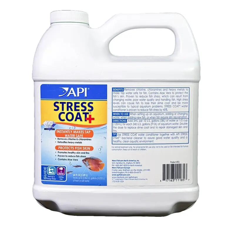 API Stress Coat Aquarium Water Conditioner, 1.9 Liter Bottle