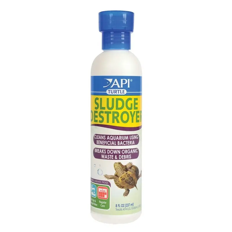 API TURTLE SLUDGE DESTROYER Aquarium Cleaner and Sludge Remover Treatment, 237 ml