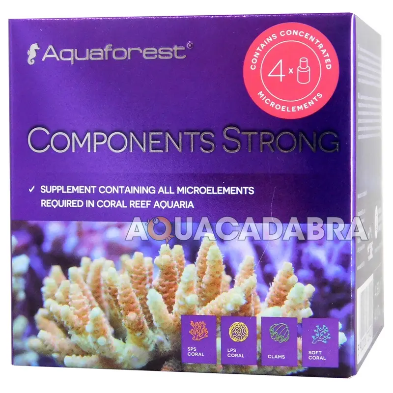 Aquaforest Coral Components Strong Set Microelement Supplement Reef Aquarium Medium