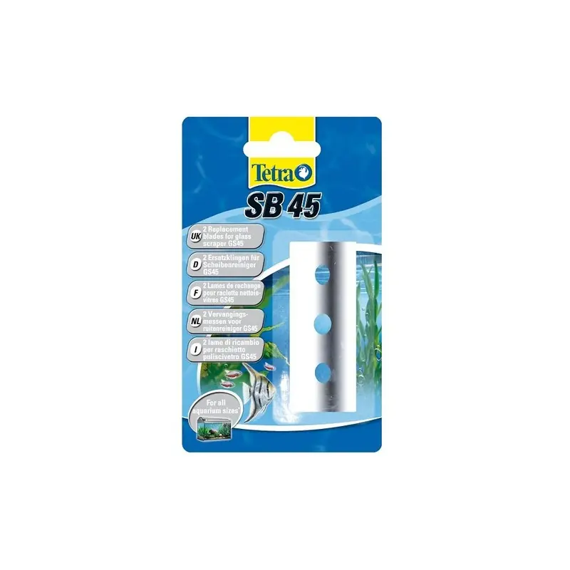 Tetra Gs45 Aquarium Glass Cleaner Spare Blades X2 Size 2