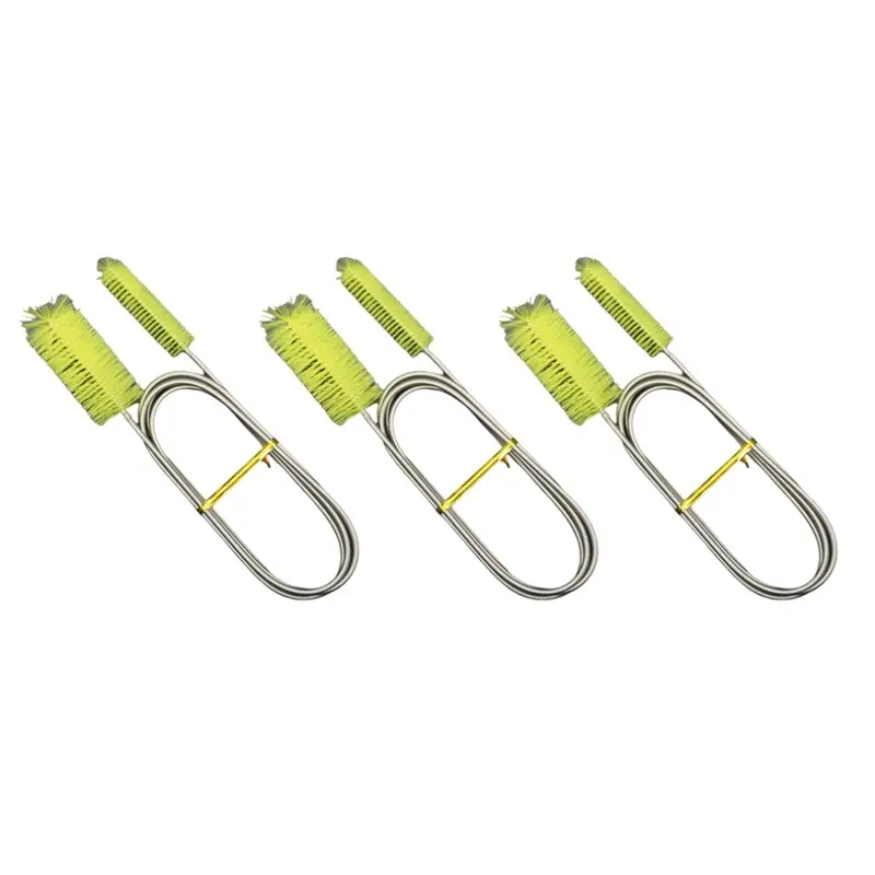Yellow Fish Tank Pipe Cleaning Brush Aquarium Cleaning Brush Small