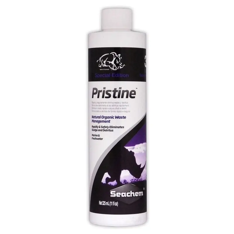 Seachem Pristine 325ml (+30%) Sludge Detritus Clear Aquarium Water Fish Tank