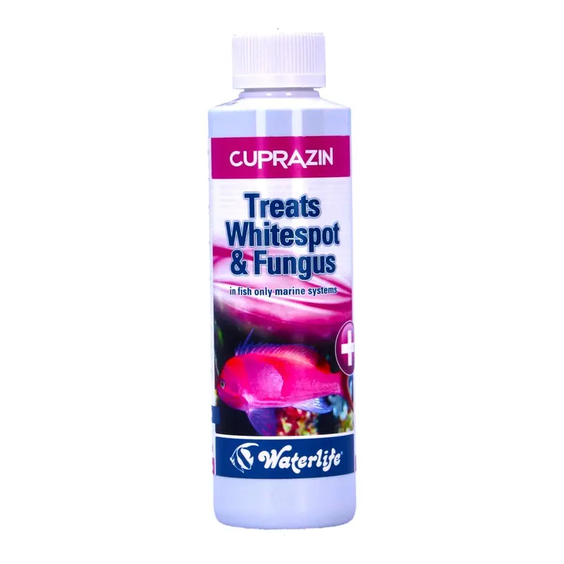 Waterlife White Cuprazin Marine Fish Tank Spot Fungus Parasite Treatment 250Ml