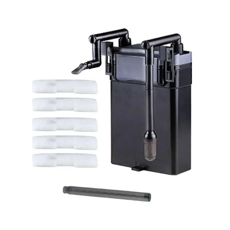 Aquarium External Filter Wall Mounted Adjustable Water Flow 160x245x60mm