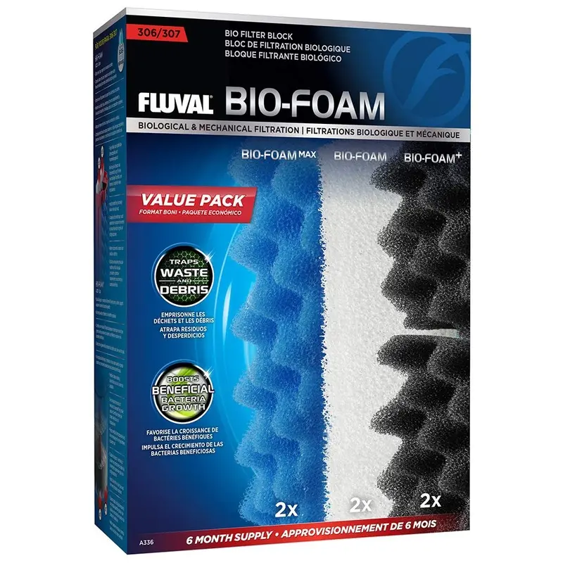 Fluval 306/307 Filter Media Bio-Foam Value Pack