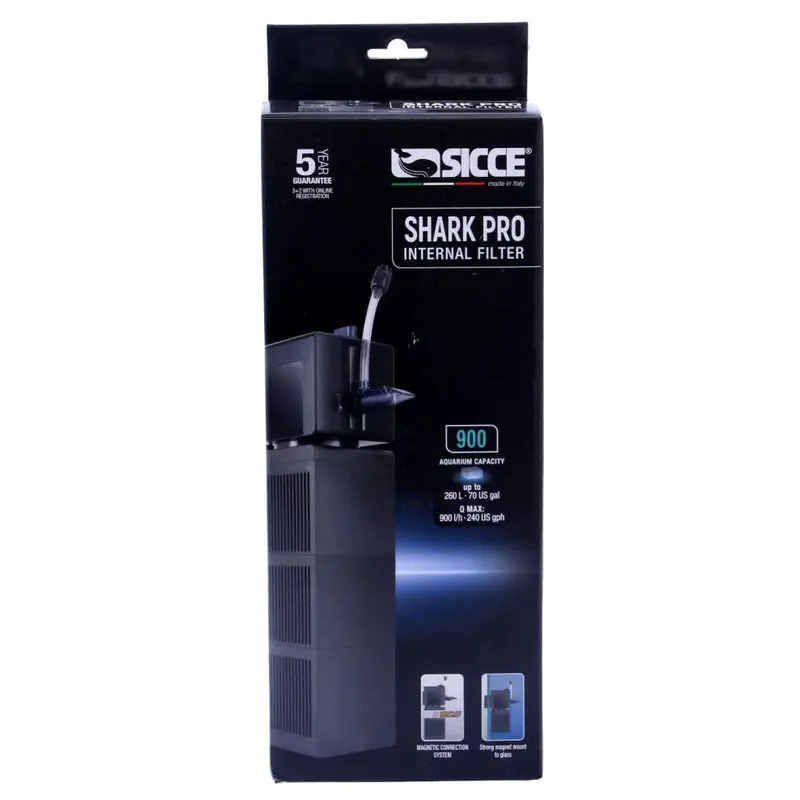 Sicce Shark Pro Internal Filters- Viewing Shark Pro 900 Internal Filter