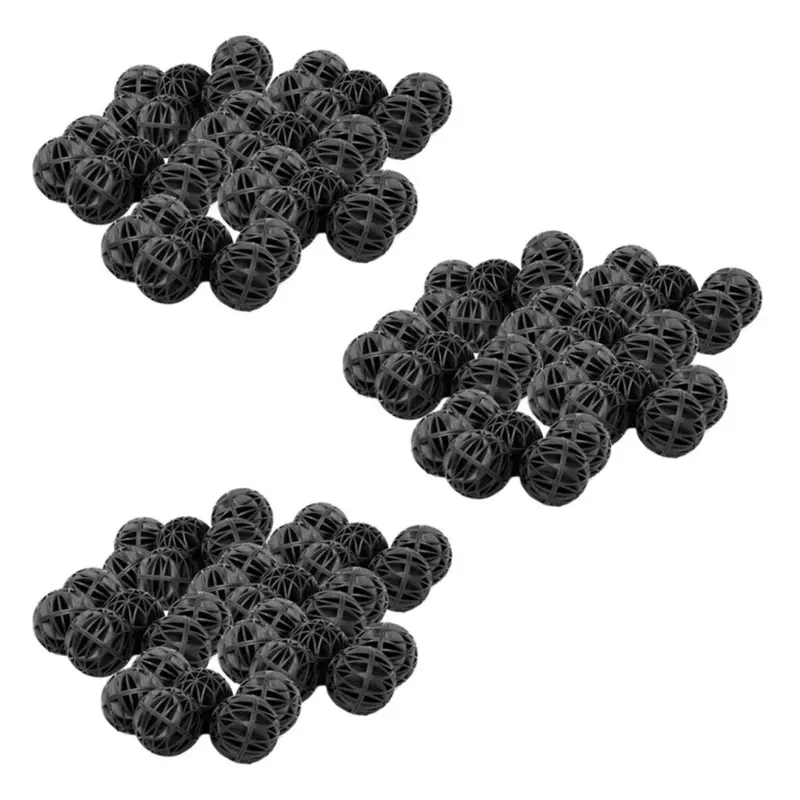 Tlily Black 300Pcs Aquarium Balls Fish Tank Filters 16Mm Medium
