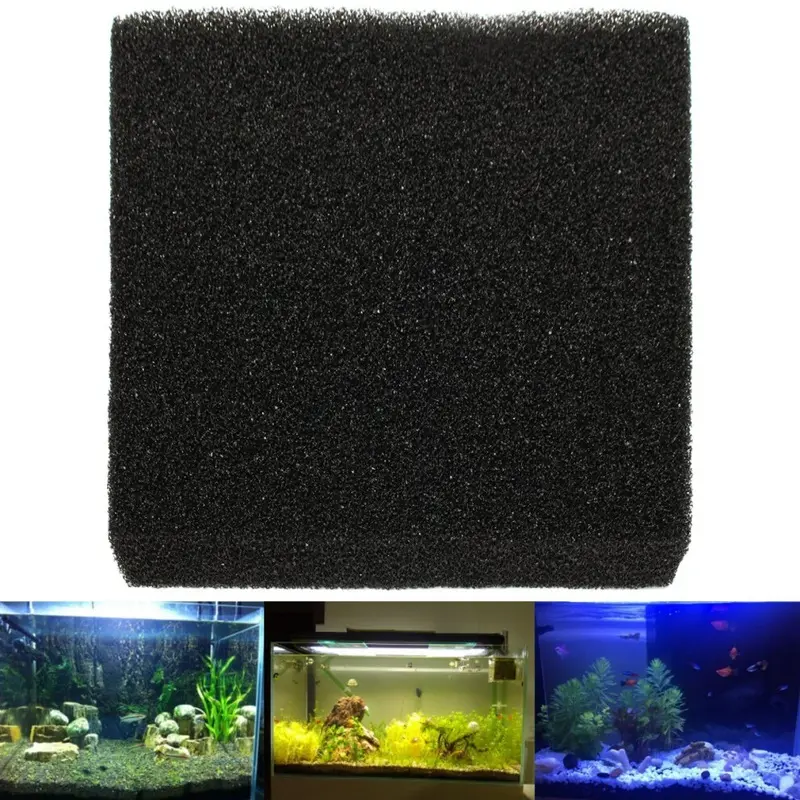 Black 50X50x5cm Aquarium Biochemical Cotton Filter Foam Fish Tank Sponge Pads