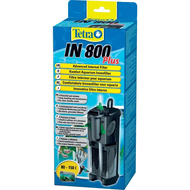 Tetra Noir Aquarium Internal Filter In 800 Plus Size 15