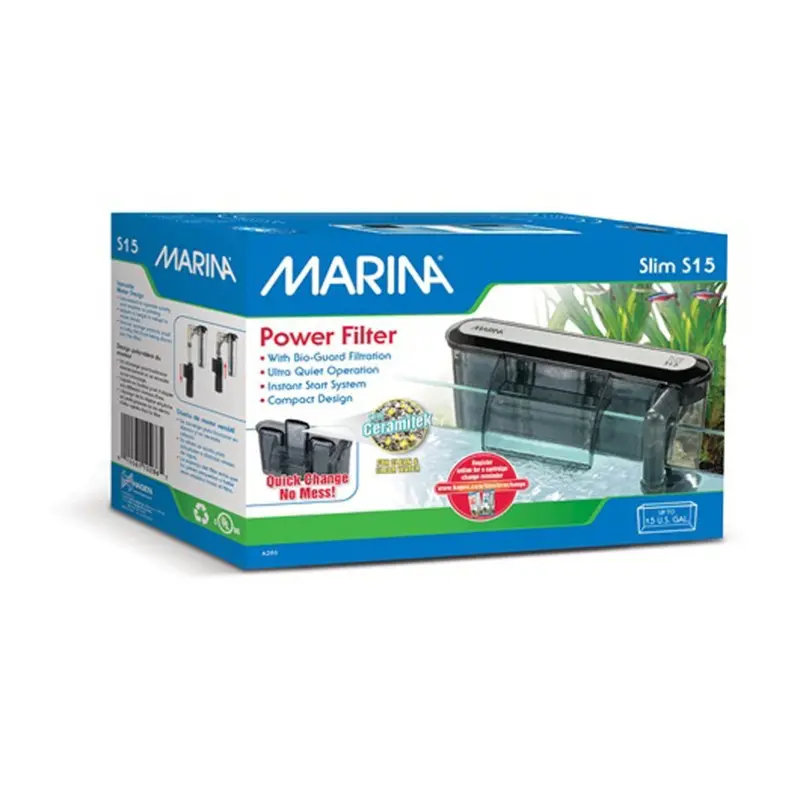 Marina Slim Aquarium Filter S15 - Hangs From Back Of Tank