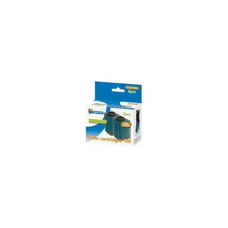 New Superfish Aqua-Flow 100 Easy Click Cartridge (2Pk) - 573038 Size 2