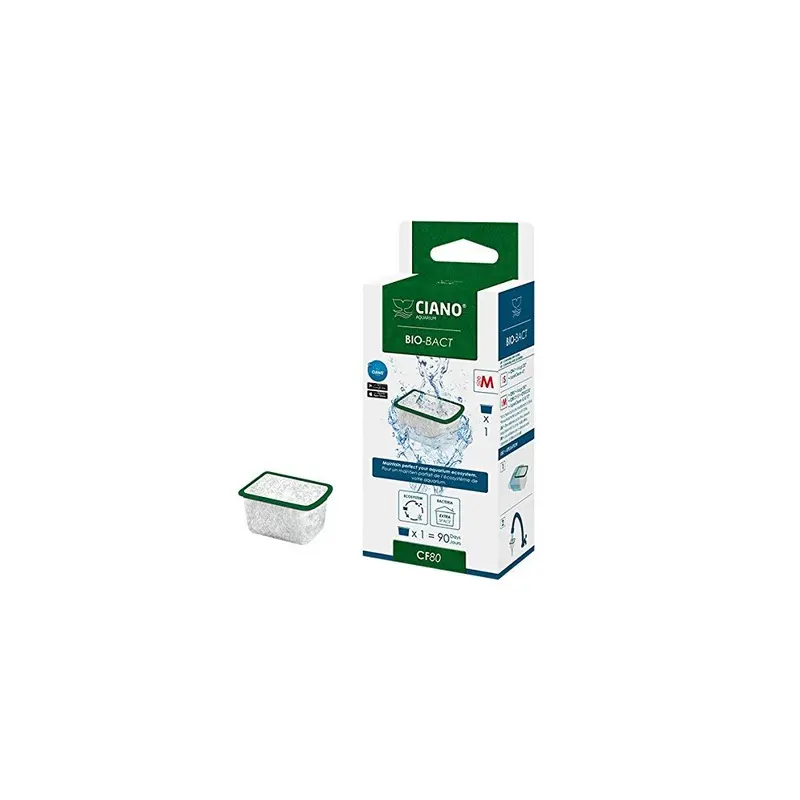 Ciano Aquarium Filter Media - Bio-Bact Cartidge M / Cf80 X1