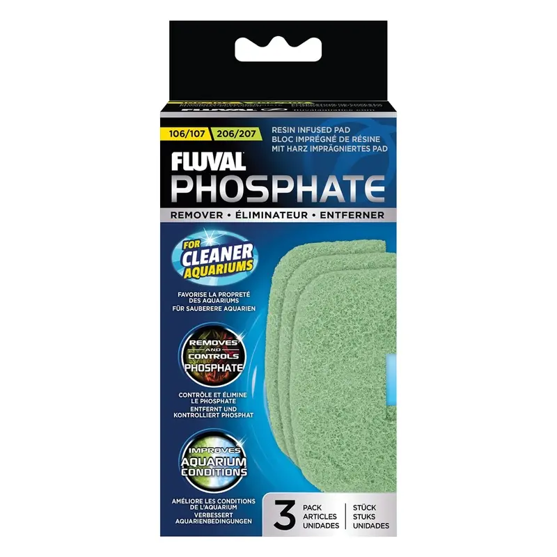 Fluval 106/7 and 206/7 Filter Phosphate Remover Pad,blue