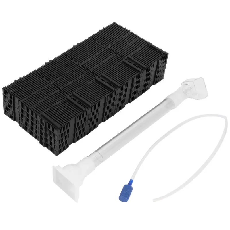 Typecat Black Pcs Plastic Aquarium Undergravel Filter + Air Line Hose Tube Size 20