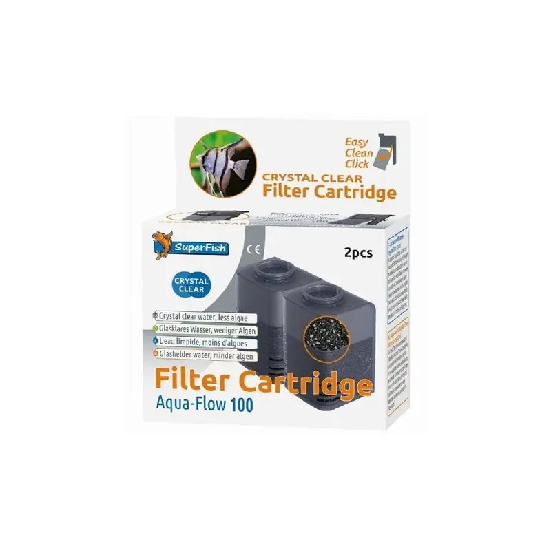 Superfish Aquaflow Crystal Clear Cartridge - 100 (2Pcs) Size 2