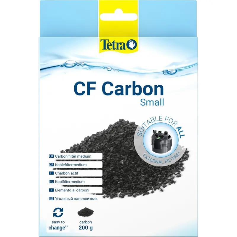 Tetra CF Carbon Medium Filter for All External Aquarium Filters,Black