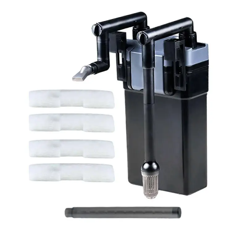 Aquarium External Filter Wall Mounted Adjustable Water Flow 135x245x60mm