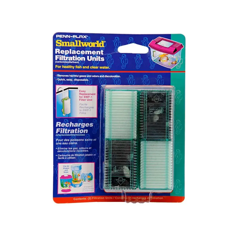 Penn Plax Smallworld Replacement Filter Cartridge 2 Pack